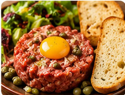 Tartare de bœuf maison