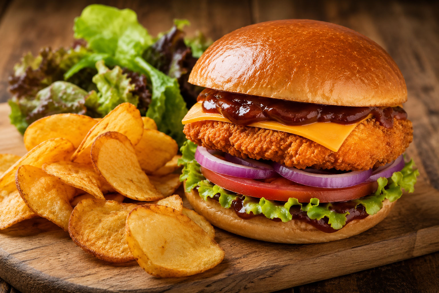 Burger chicken