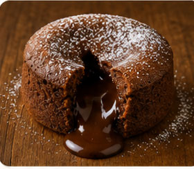 Moelleux au chocolat cœur chocolat blanc